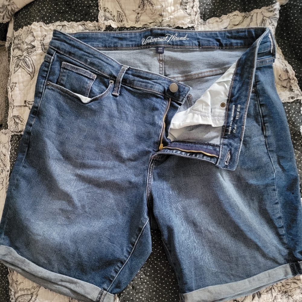 Denim shorts 8 inch inseam